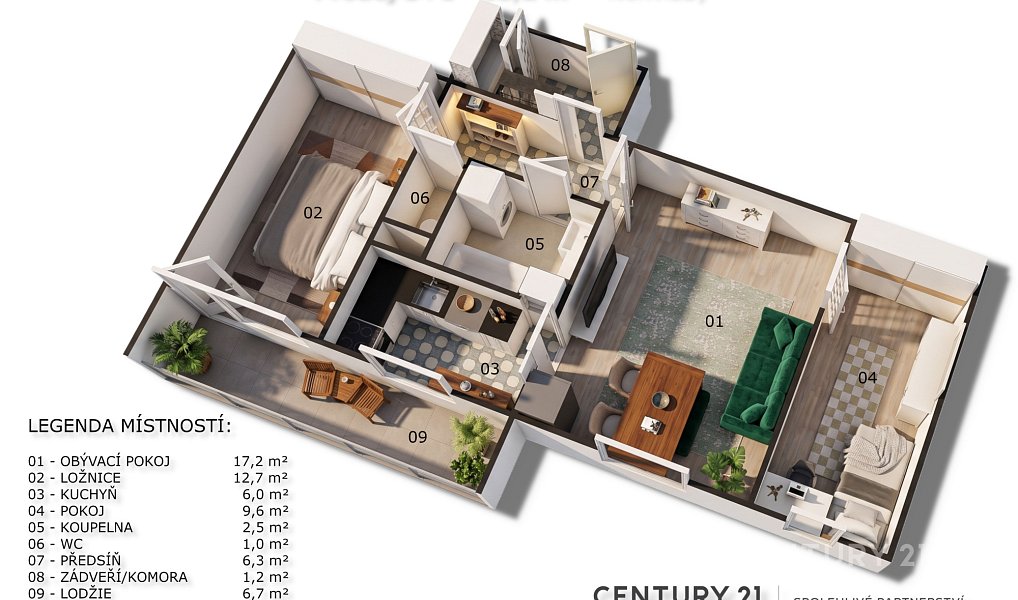 Prodej bytu 3+1 57 m², Nehvizdy – náhled fotky 18