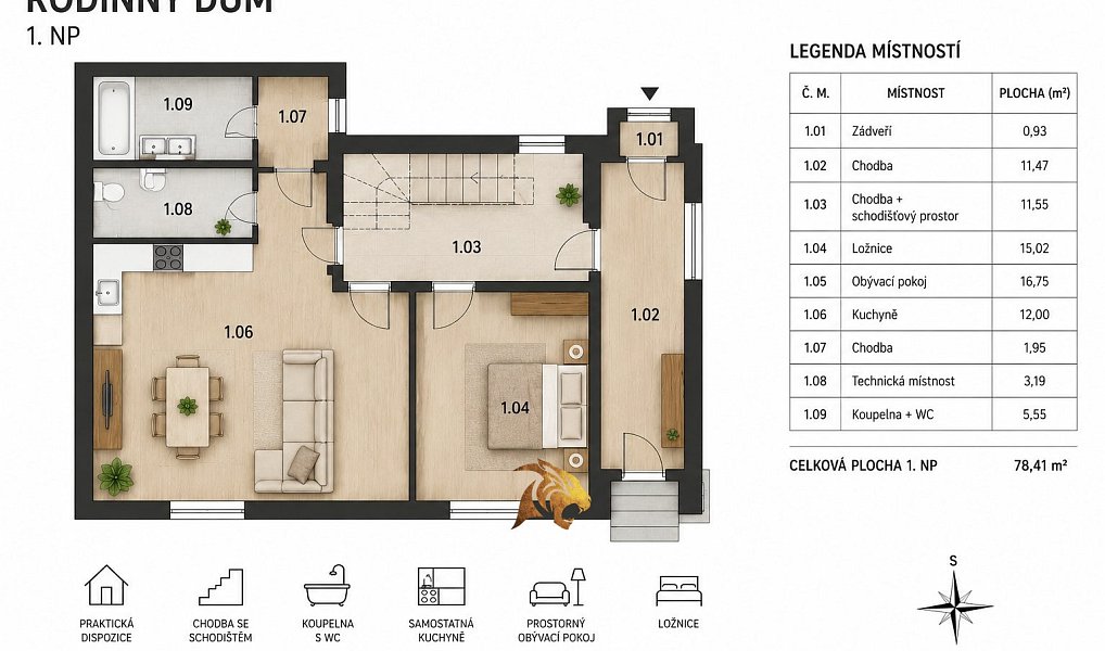 Prodej domu 170 m² s pozemkem 824 m², Sušice – náhled fotky 11