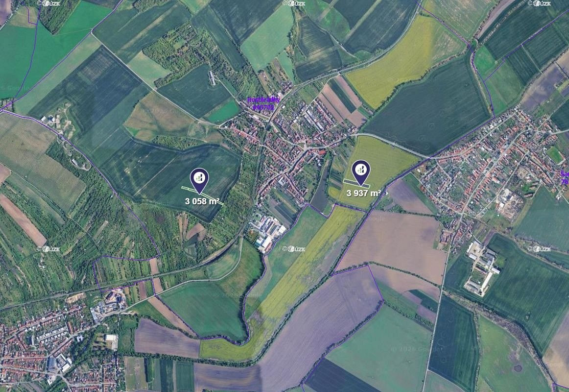 Prodej pole 3 498 m² – pohled 3