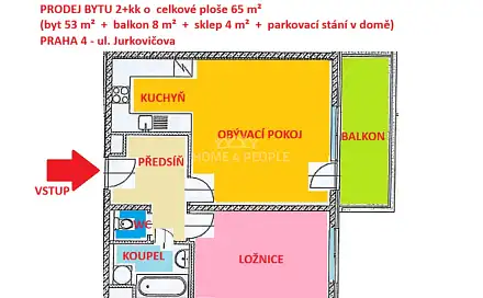 Prodej bytu 2+kk 65 m²