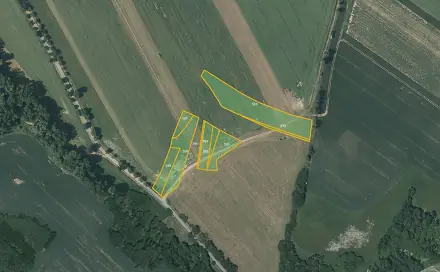 Prodej pole 24 814 m², Křešín, okres Pelhřimov