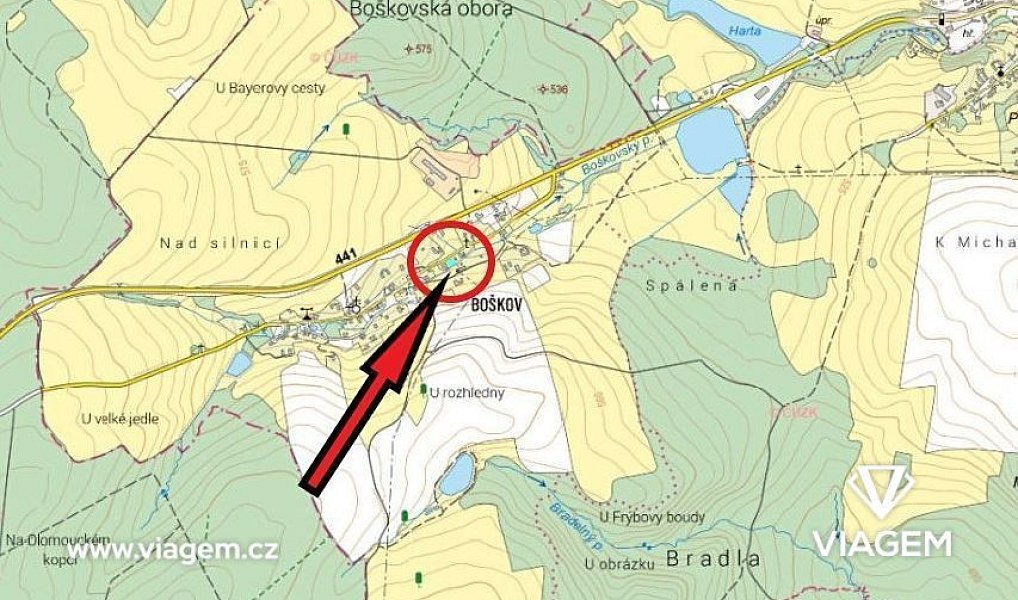 Prodej stavebního pozemku 275 m², Potštát – náhled fotky 4