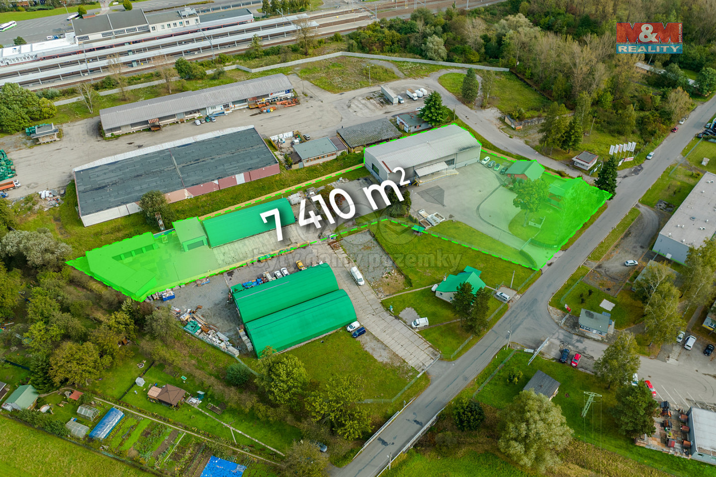 Prodej výrobních prostor 7 410 m²