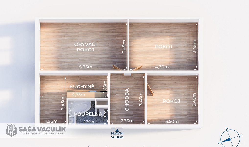 Prodej bytu 3+1 73 m², Vsetín – náhled fotky 25