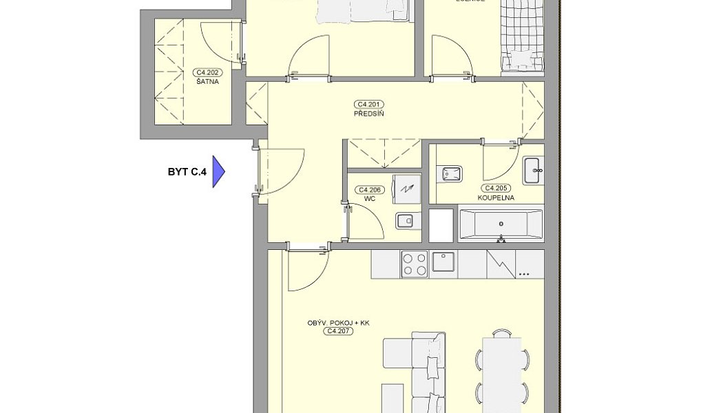 Prodej bytu 3+kk 68 m², Hanušovice – náhled fotky 2