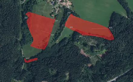 Prodej pole 24 168 m², Úbislavice - Stav, okres Jičín