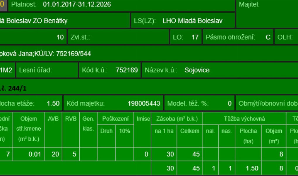 Prodej lesa 6 719 m², Sojovice – náhled fotky 6