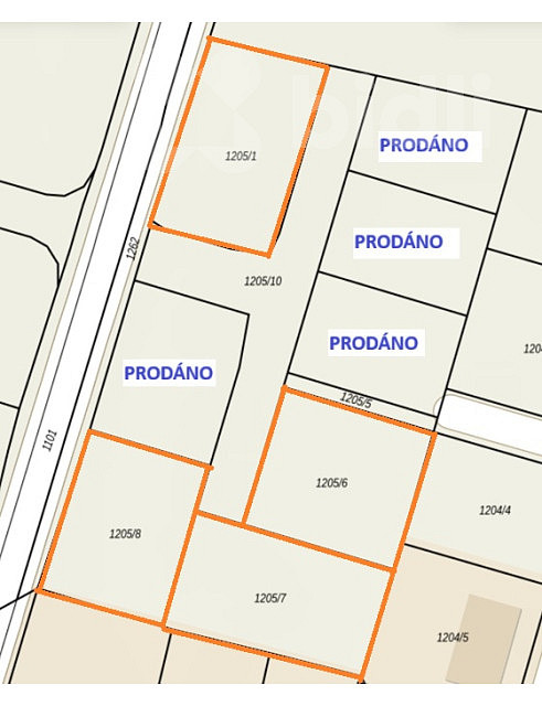 Prodej stavebního pozemku 846 m² - More