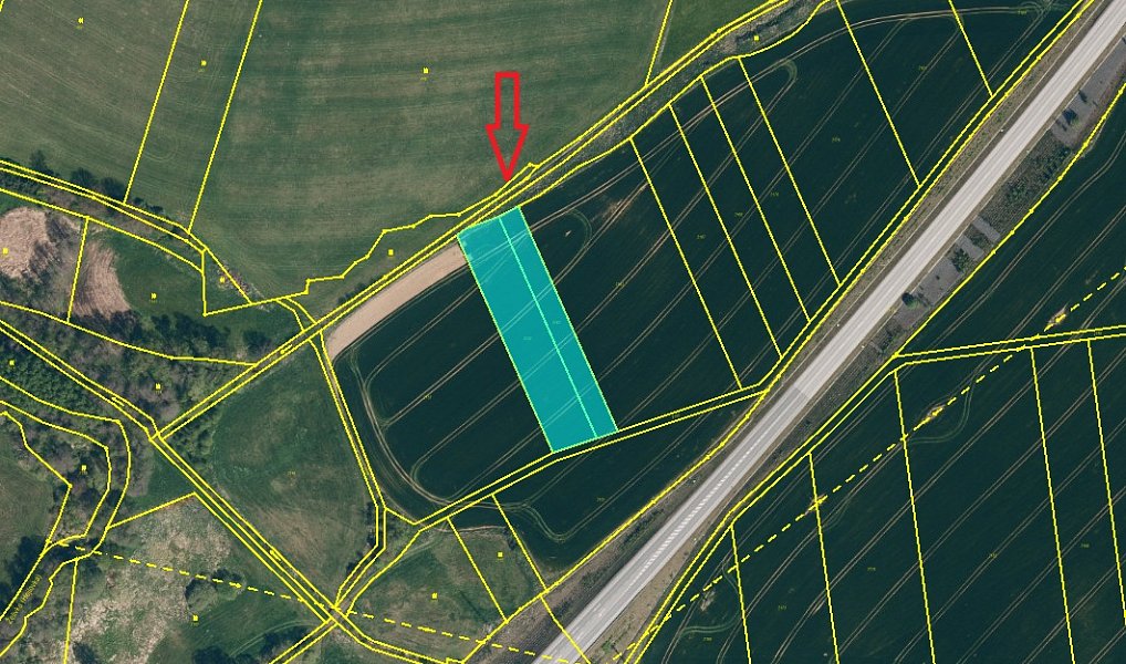 Prodej pole 17 317 m², Ústrašín – náhled fotky 6