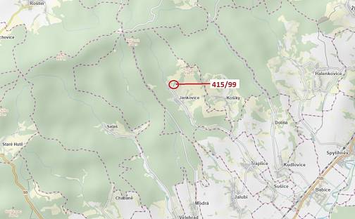 Dražba louky 655 m², Jankovice