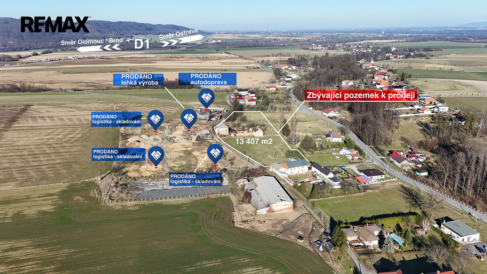 Prodej komerčního pozemku 13 407 m² – fotografie 4