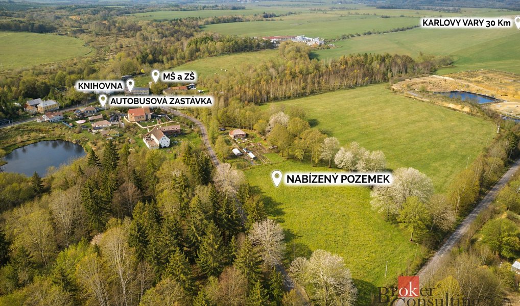 Prodej stavebního pozemku 3 662 m², Milhostov – náhled fotky 3