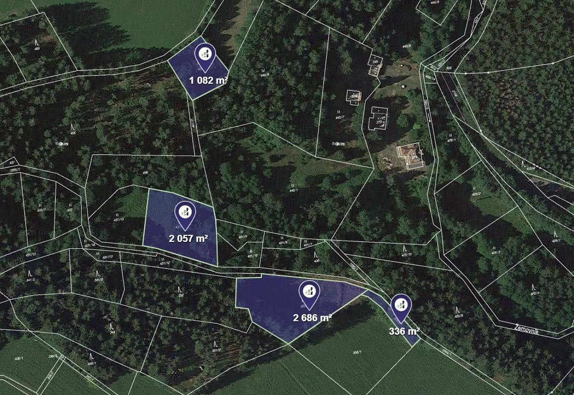 Prodej lesa 3 081 m²