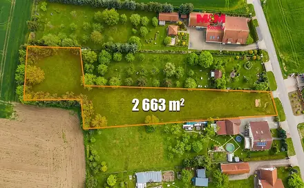 Prodej stavebního pozemku 2 660 m², Na Bahýnkách, Vlkava, okres Mladá Boleslav