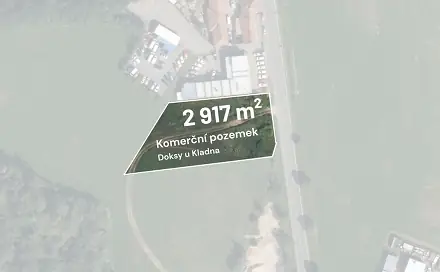 Prodej komerčního pozemku 2 917 m², Karlovarská, Doksy, okres Kladno