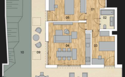 Prodej bytu 4+kk 102 m², Holečkova, Praha 5 - Smíchov