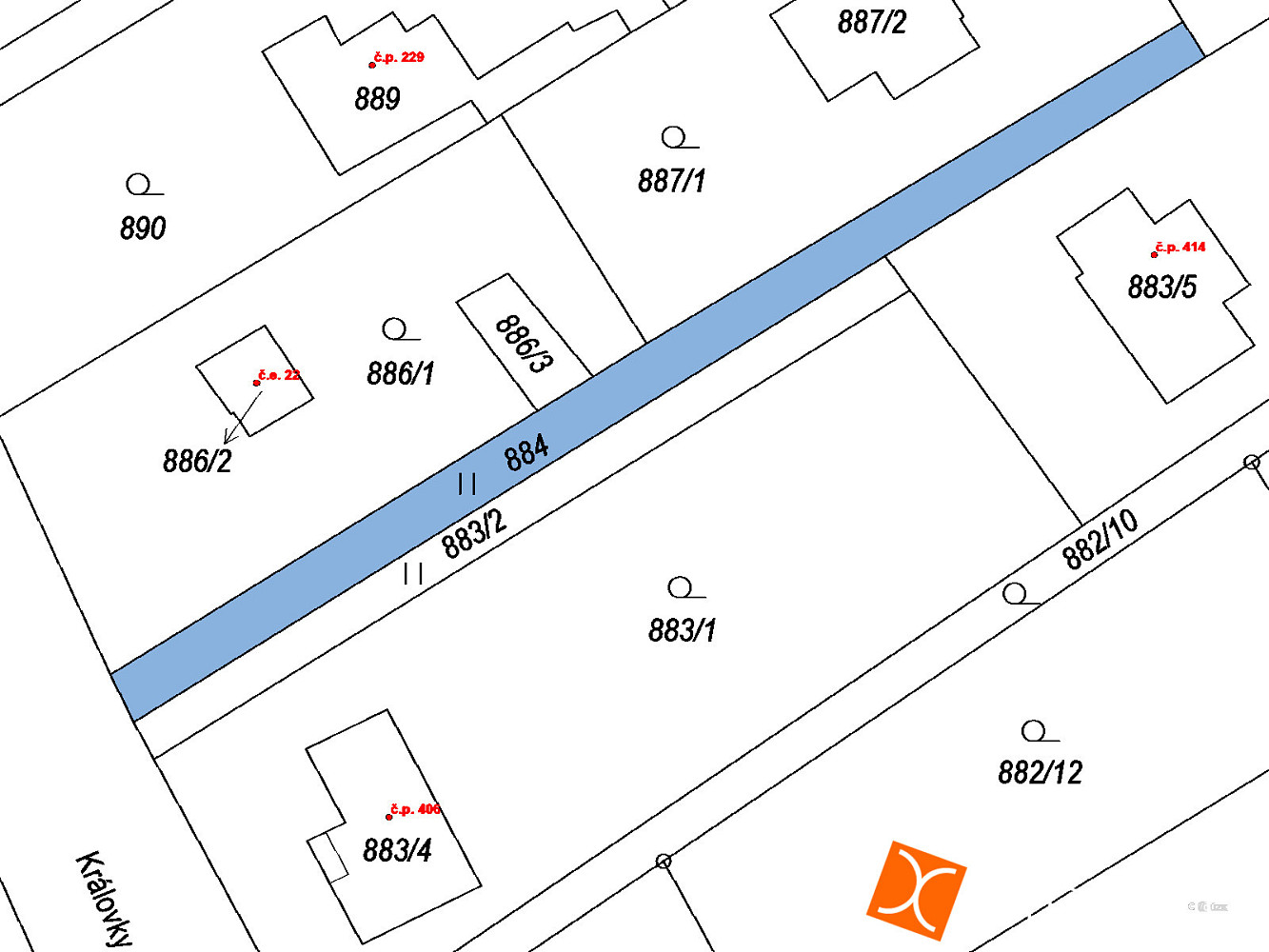 Prodej pozemku 103 m² – pohled 2