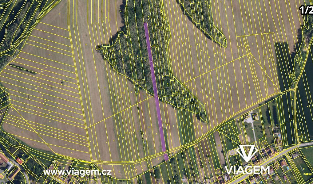 Prodej pole 969 m², Diváky – náhled fotky 4