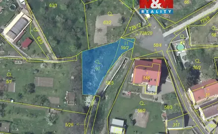 Prodej zahrady 323 m², Žitenice - Pohořany, okres Litoměřice