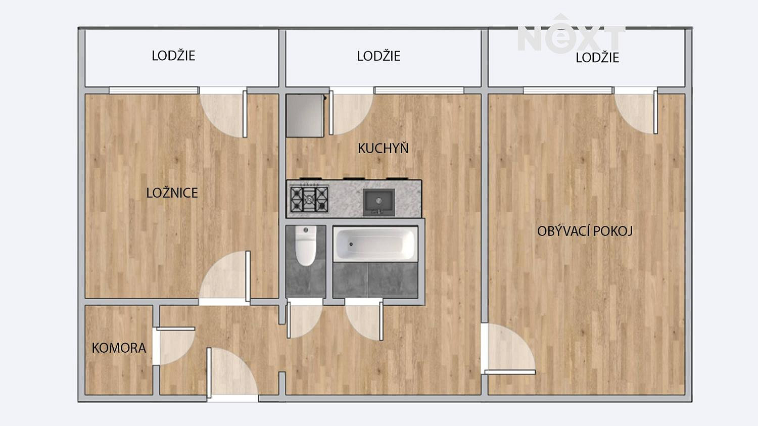 Prodej bytu 2+1 62 m² – fotografie 4