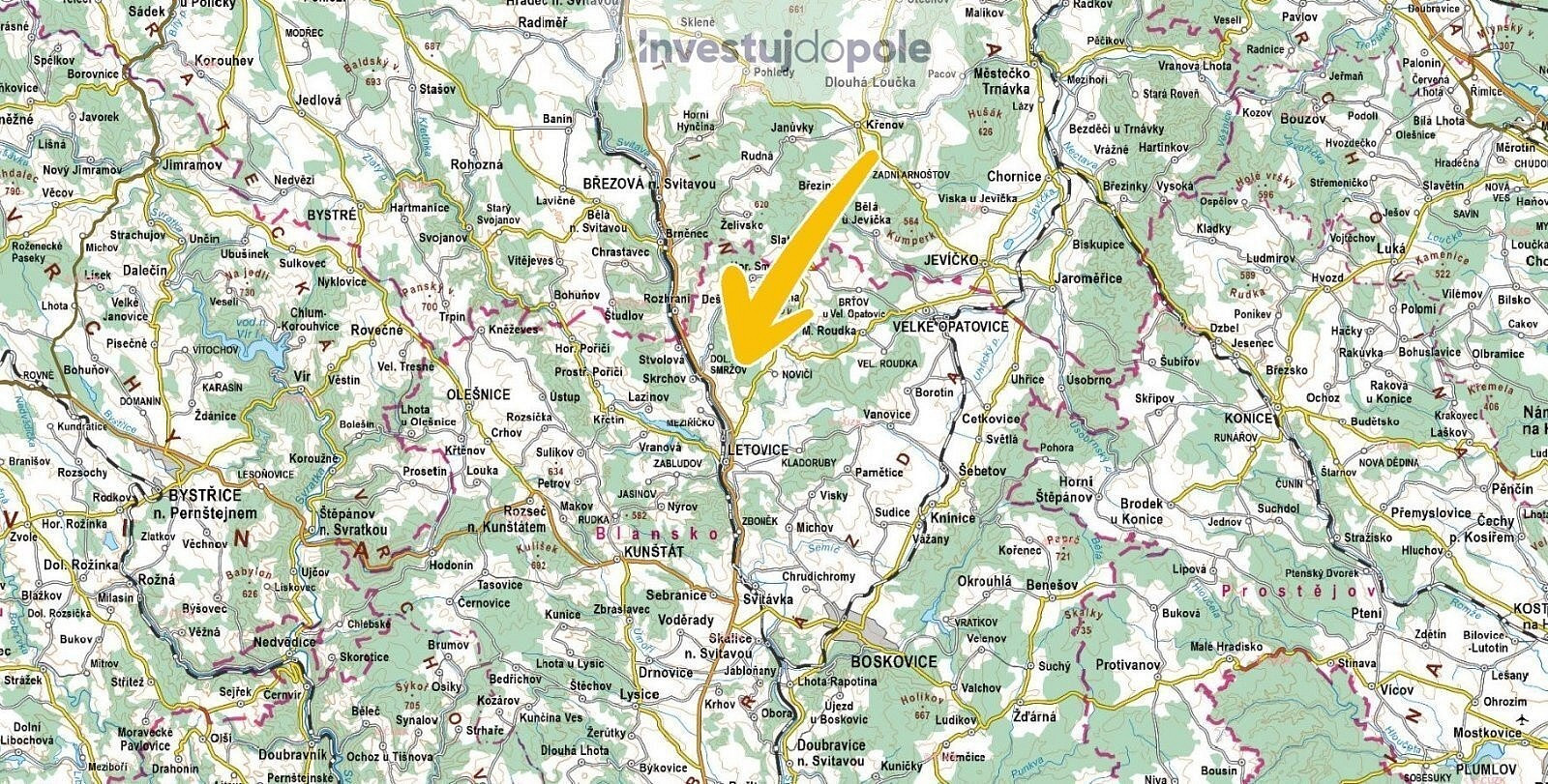 Prodej lesa 4 290 m² – fotografie 3