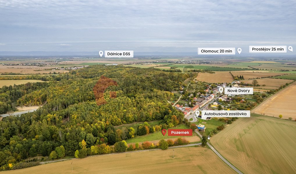 Prodej stavebního pozemku 7 821 m², Náměšť na Hané – náhled fotky 3