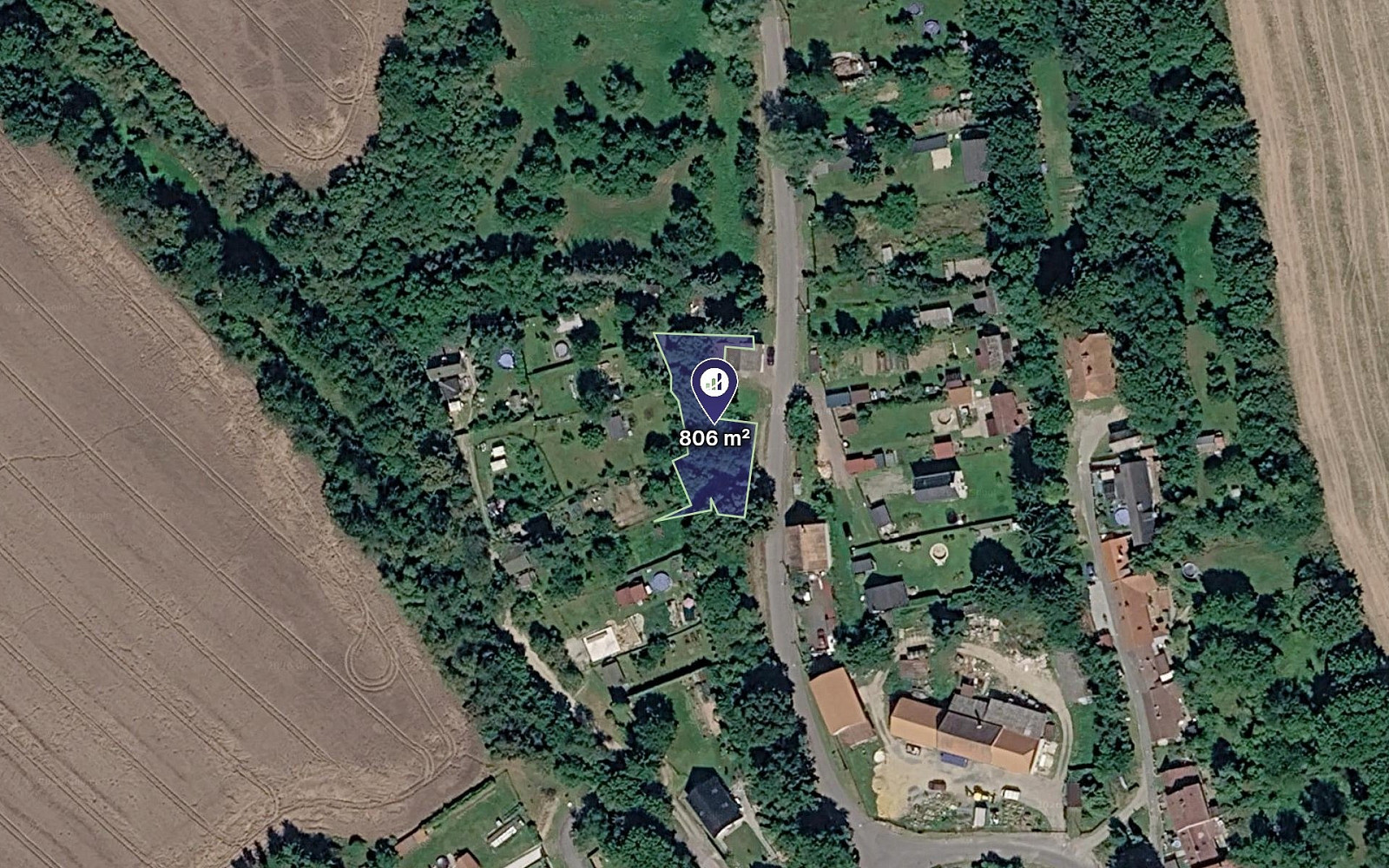 Prodej stavebního pozemku 806 m²