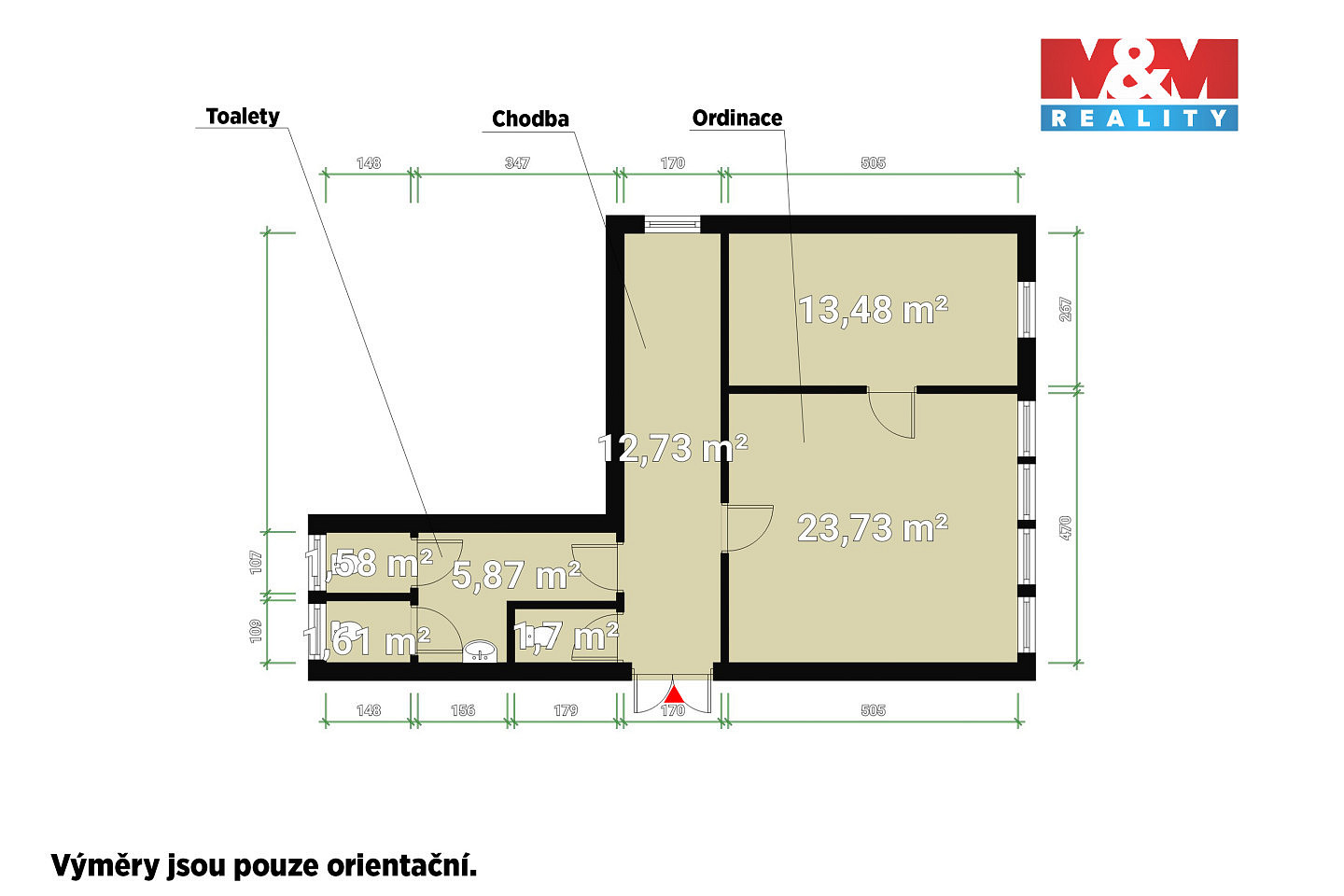 Pronájem kanceláře 60 m² – fotografie 5