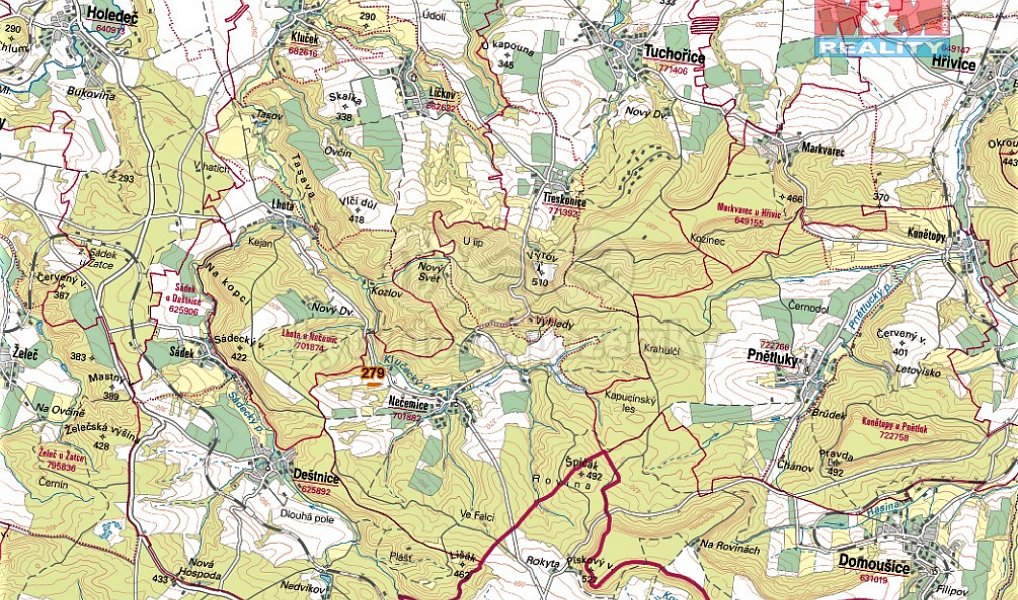 Prodej lesa 1 477 m², Tuchořice – náhled fotky 7