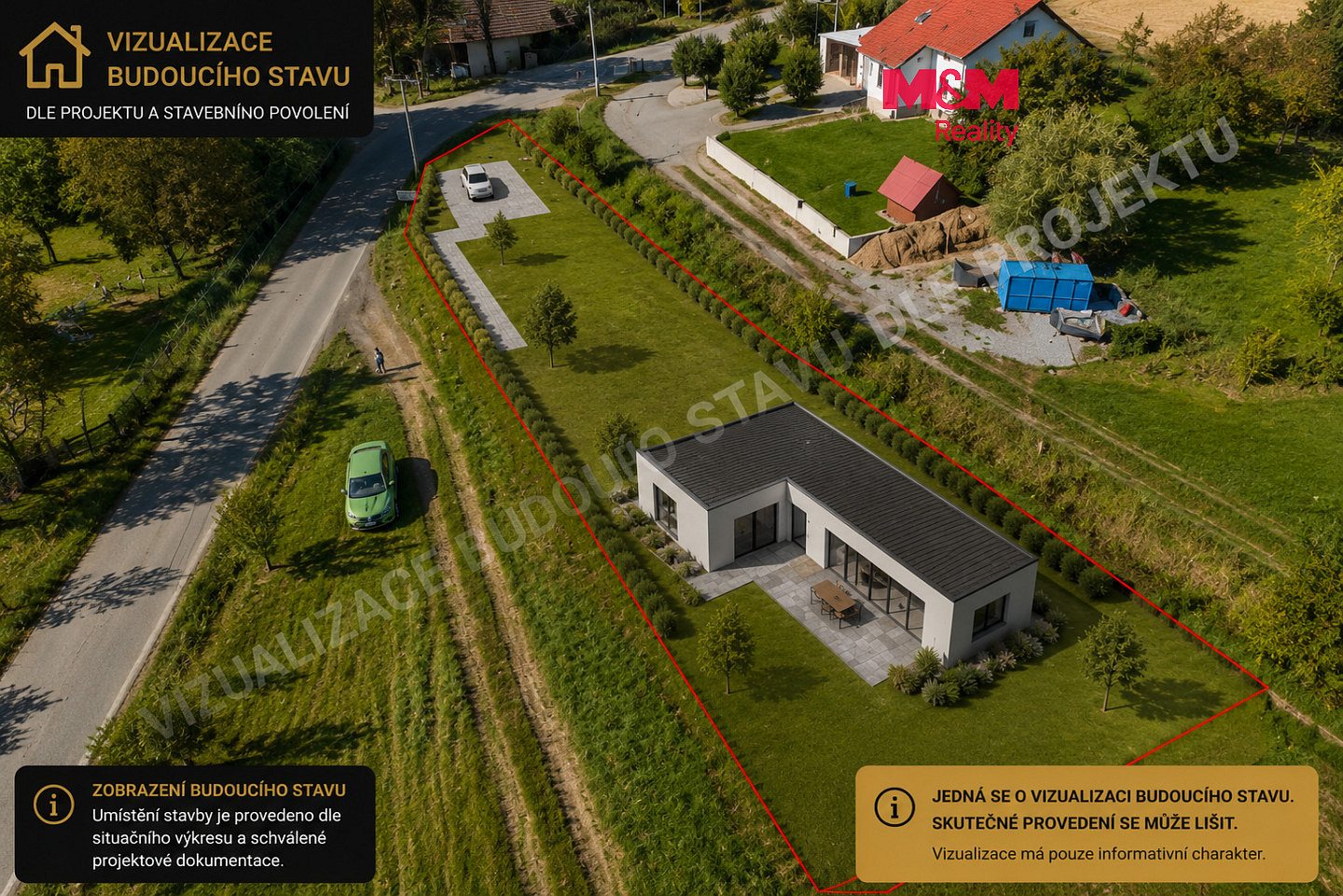 Prodej stavebního pozemku 1 163 m²