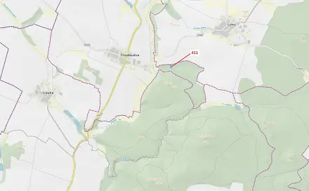 Dražba lesa 1 979 m², Chotěbudice