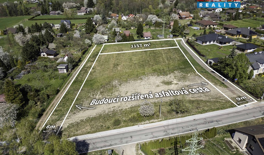 Prodej stavebního pozemku 1 157 m², Kramolna – náhled fotky 3