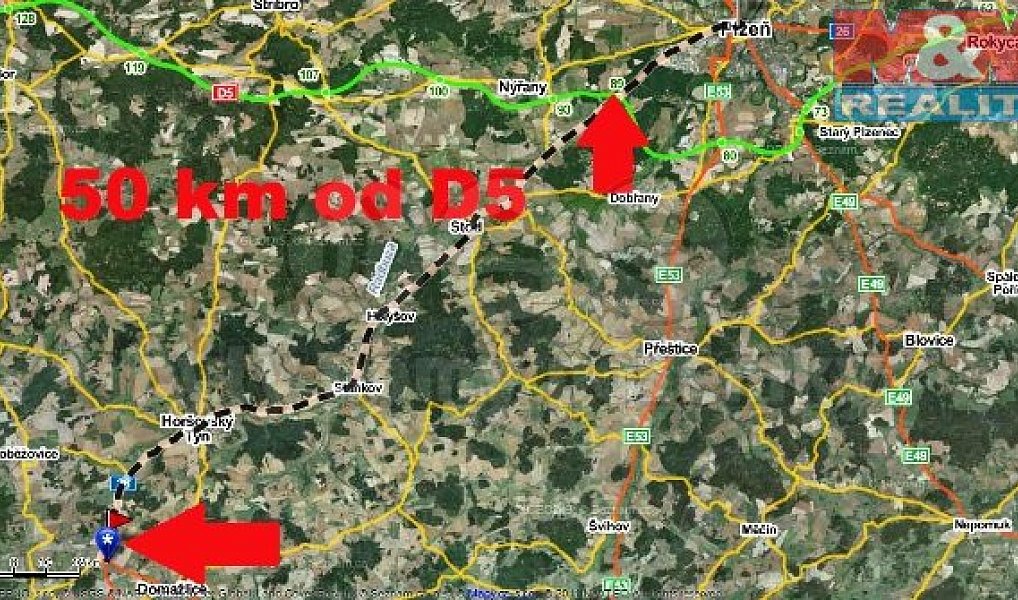 Prodej stavebního pozemku 60 512 m², Draženov – náhled fotky 3