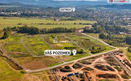 Prodej stavebního pozemku 550 m², Ostrov - Kfely, okres Karlovy Vary