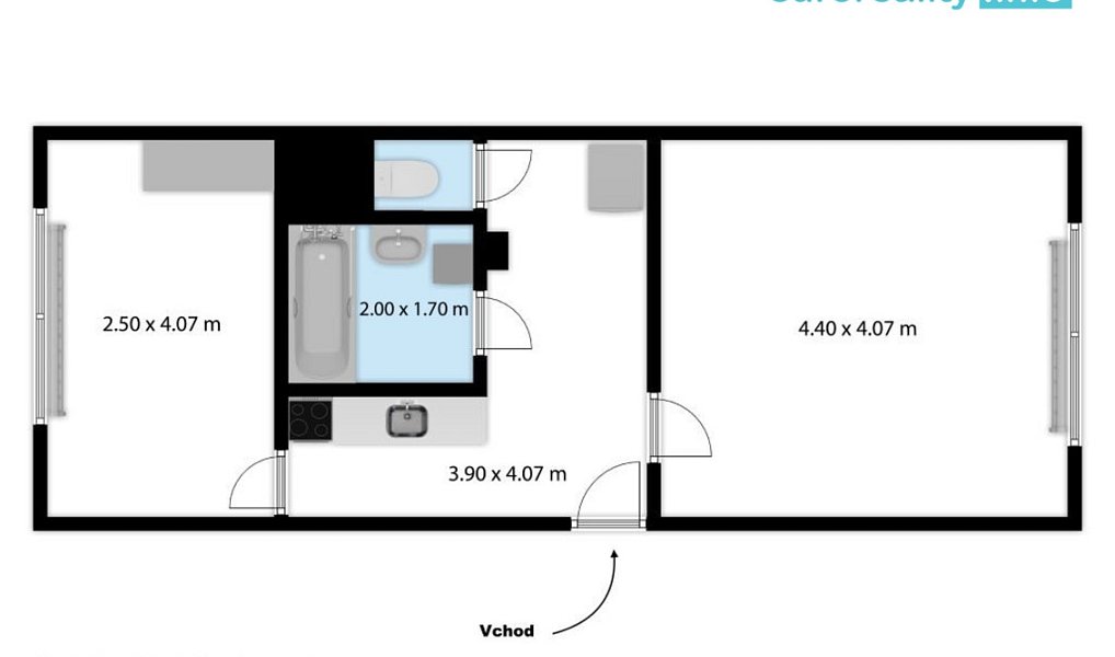 Prodej bytu 2+1 42 m², Stráž pod Ralskem – náhled fotky 17