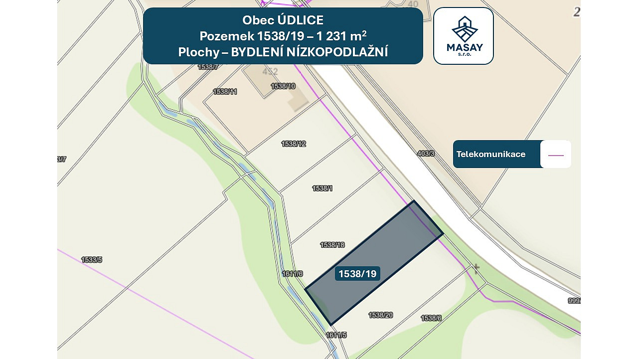 Prodej stavebního pozemku 1 231 m² – fotografie 4
