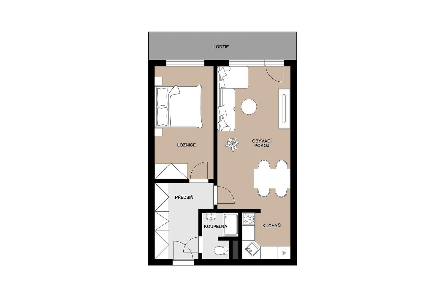 Prodej bytu 2+kk 47 m² – fotografie 2