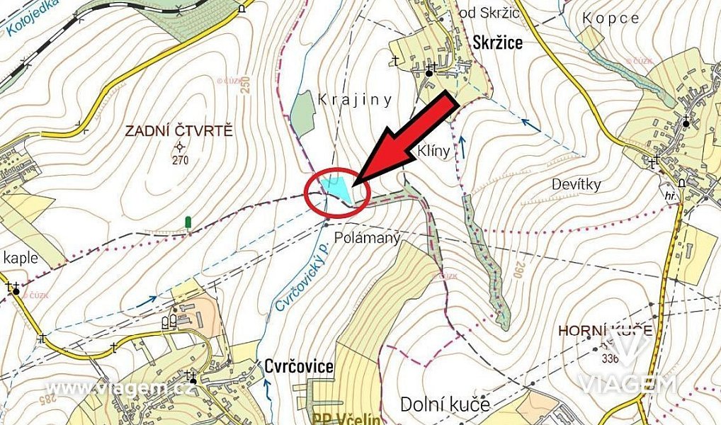 Prodej pole 1 652 m², Soběsuky – náhled fotky 3