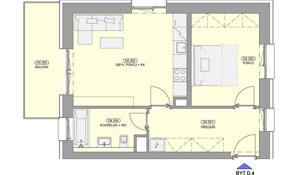 Prodej bytu 2+kk 48 m², Hanušovice – náhled fotky 2