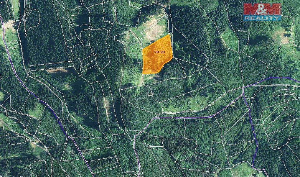 Prodej lesa 16 820 m², Lhota u Vsetína – náhled fotky 3