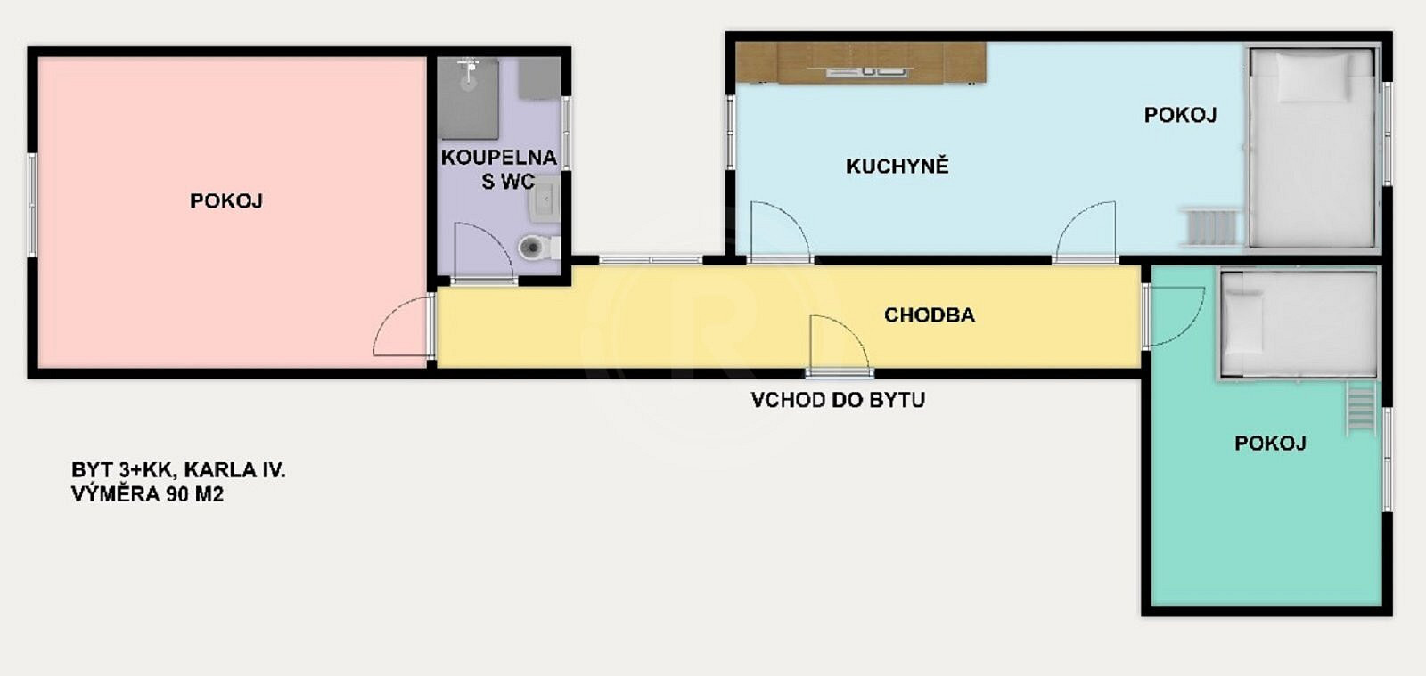 Prodej bytu 3+kk 90 m² – fotografie 4