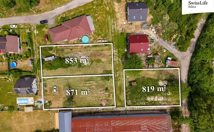 Prodej stavebního pozemku 2 543 m², Kly, okres Mělník