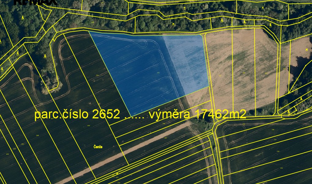 Prodej pole 21 481 m², Lubná – náhled fotky 2
