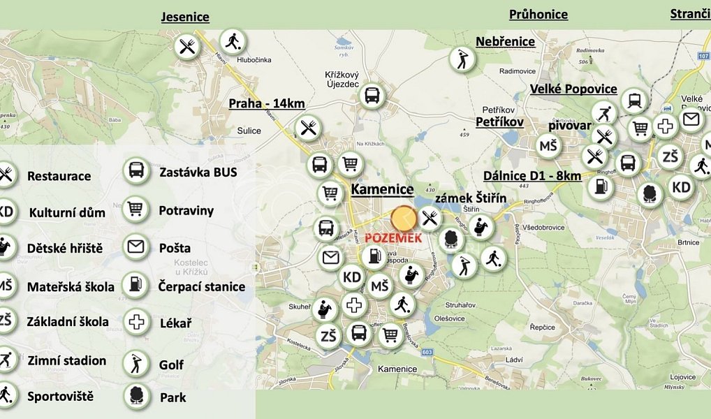 Prodej stavebního pozemku 1 032 m², Kamenice – náhled fotky 13