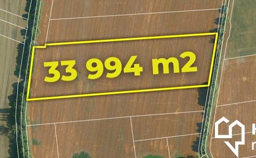 Prodej pole 33 994 m², Pňov-Předhradí, okres Kolín