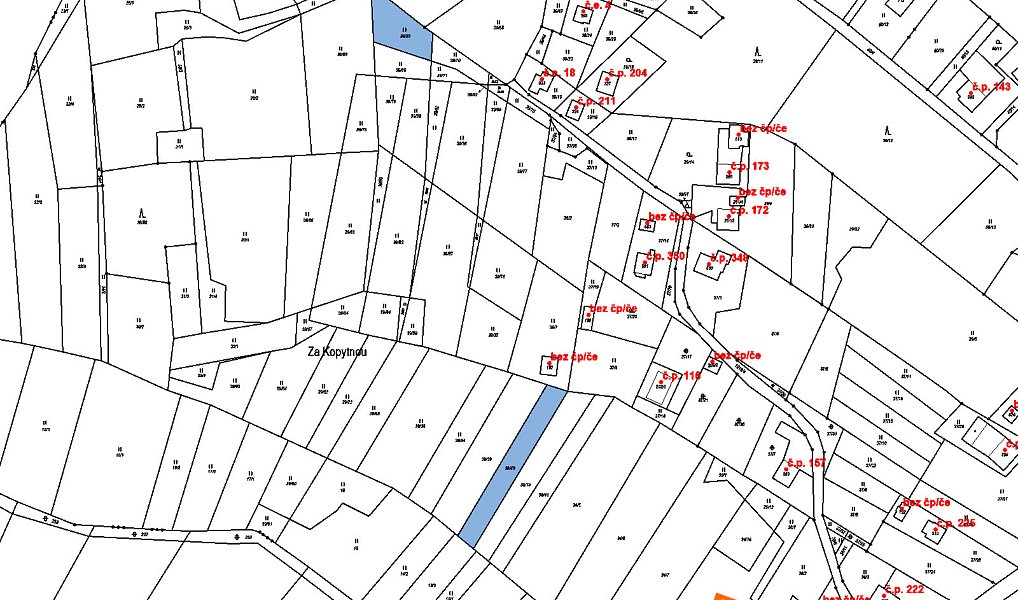 Prodej pole 1 408 m², Milíkov – náhled fotky 2