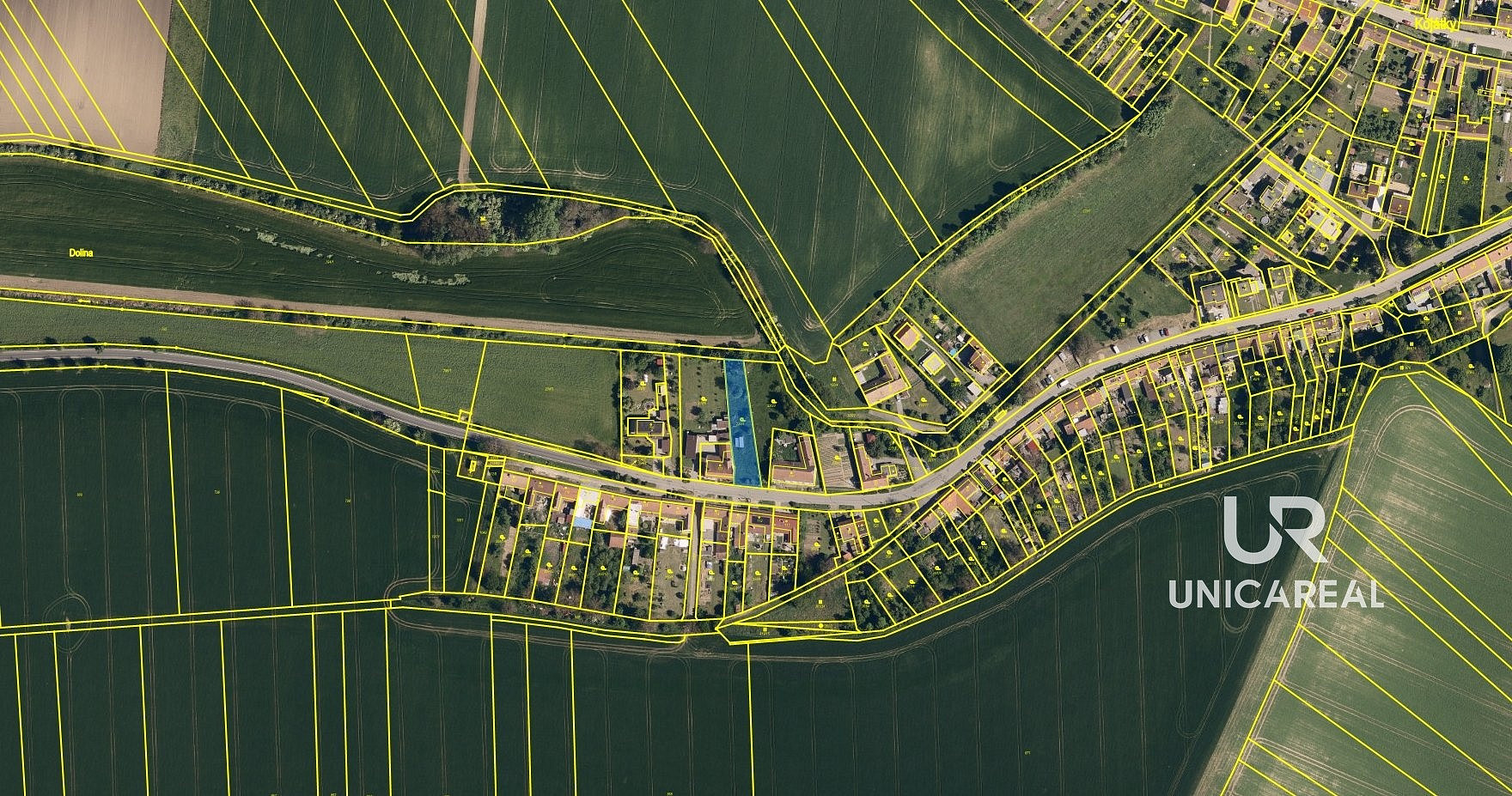 Prodej stavebního pozemku 965 m² – pohled 5