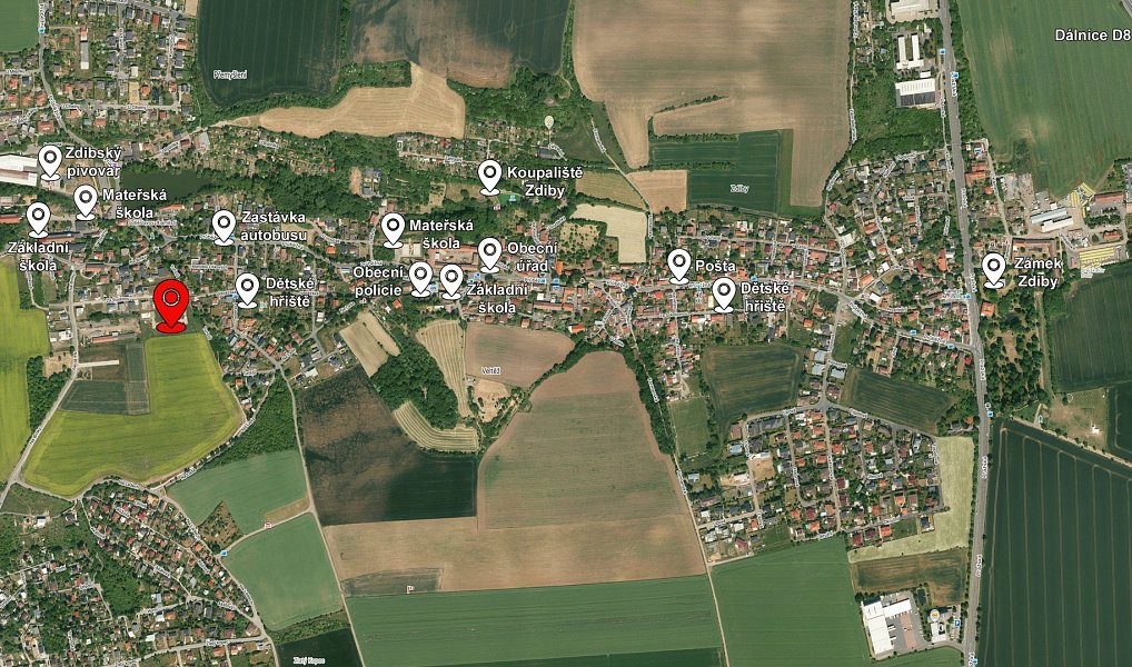 Prodej stavebního pozemku 677 m², Zdiby – náhled fotky 5
