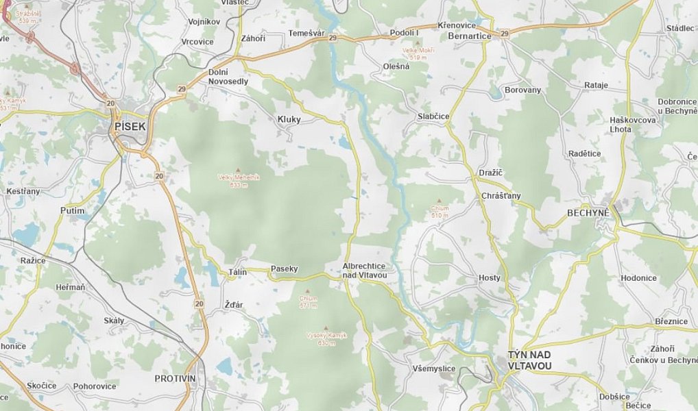 Prodej pole 10 056 m², Albrechtice nad Vltavou – náhled fotky 3