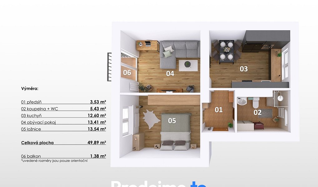 Prodej bytu 2+1 47 m², Žďár nad Sázavou – náhled fotky 3